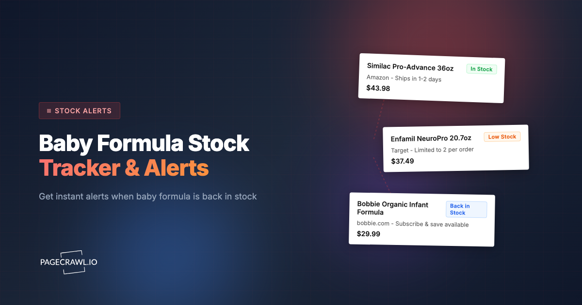 Baby Formula Stock Tracker: How to Get Restock Alerts for Popular Brands