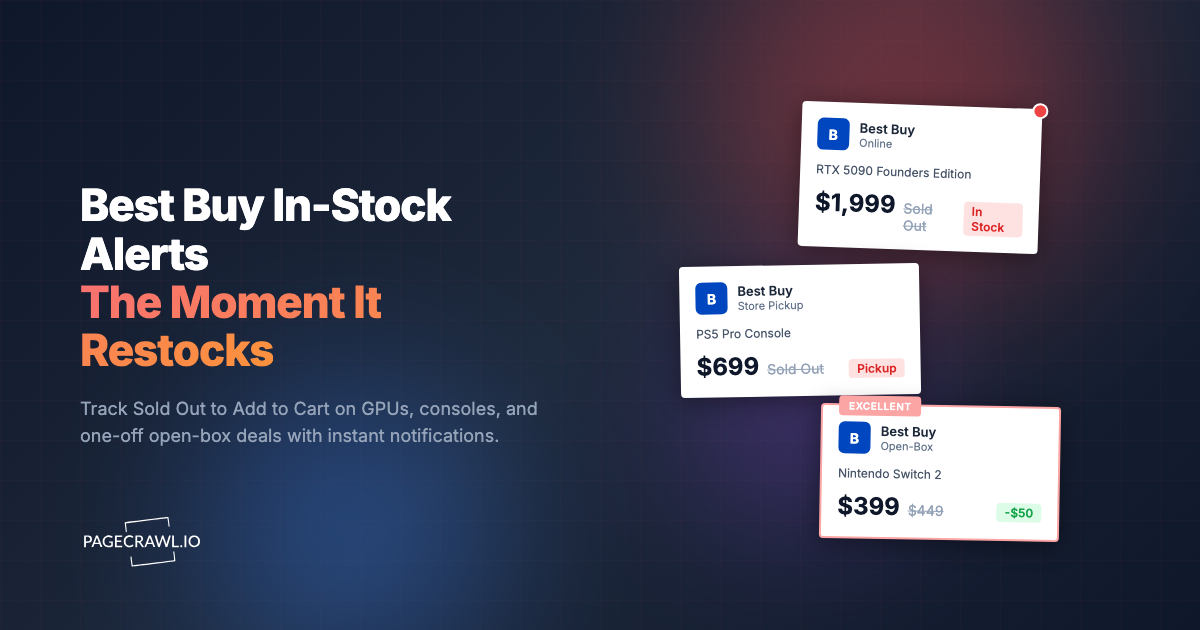 Best Buy In-Stock Alerts: Restock Notifications for Hard-to-Find Electronics