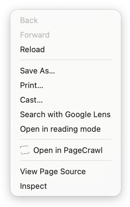 Right-Click Context Menu