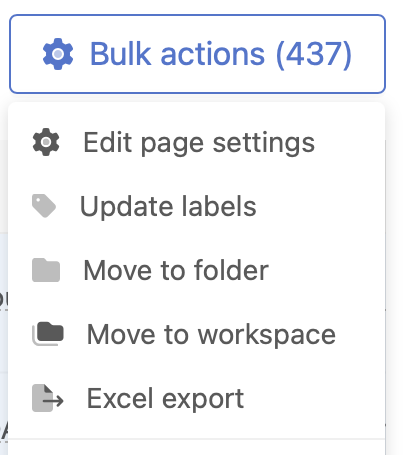 bulk edit monitored pages