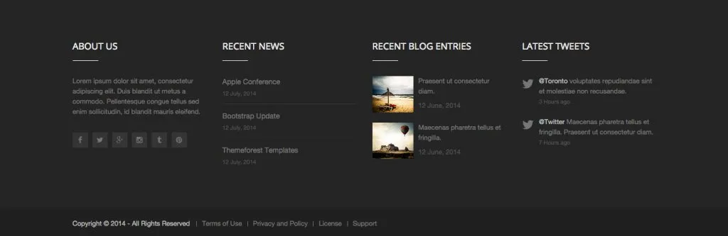 monitor footer