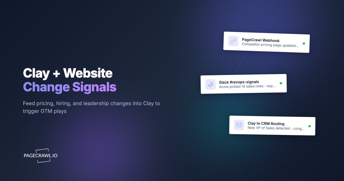 Clay + Website Change Signals: Enrich Your GTM Workflows