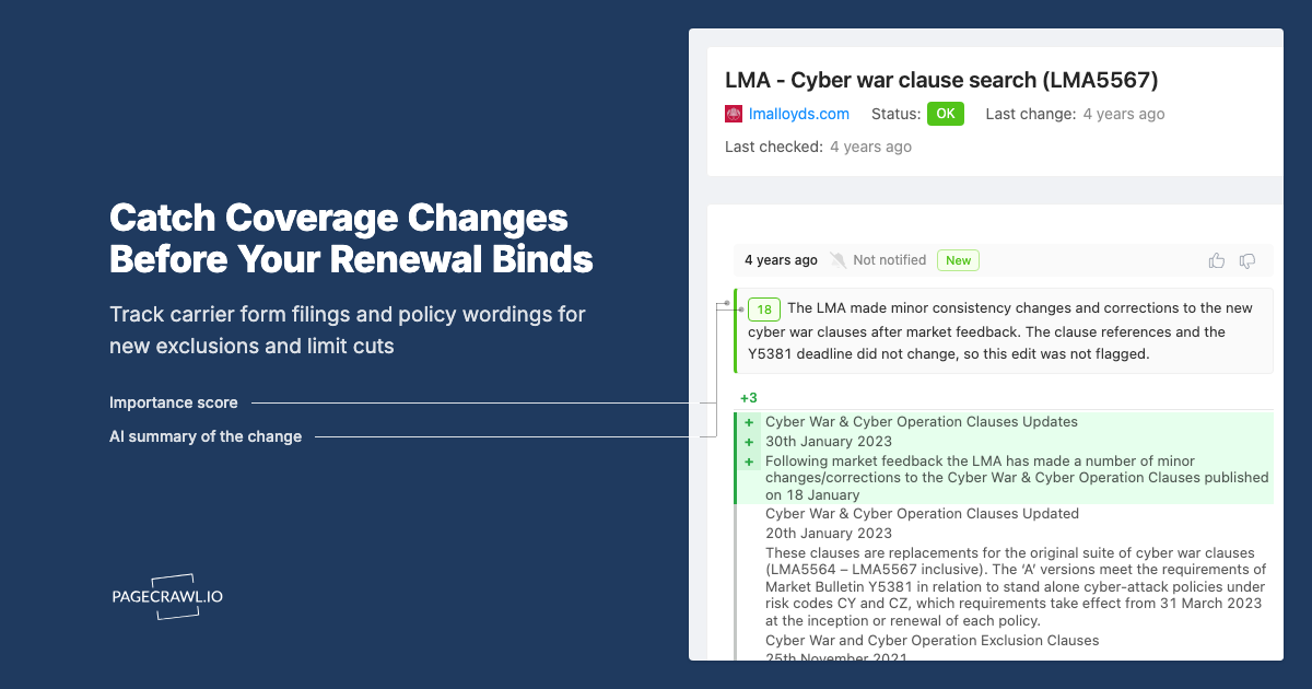 Commercial Insurance Renewal Monitoring: Catch Coverage Changes Before You Bind