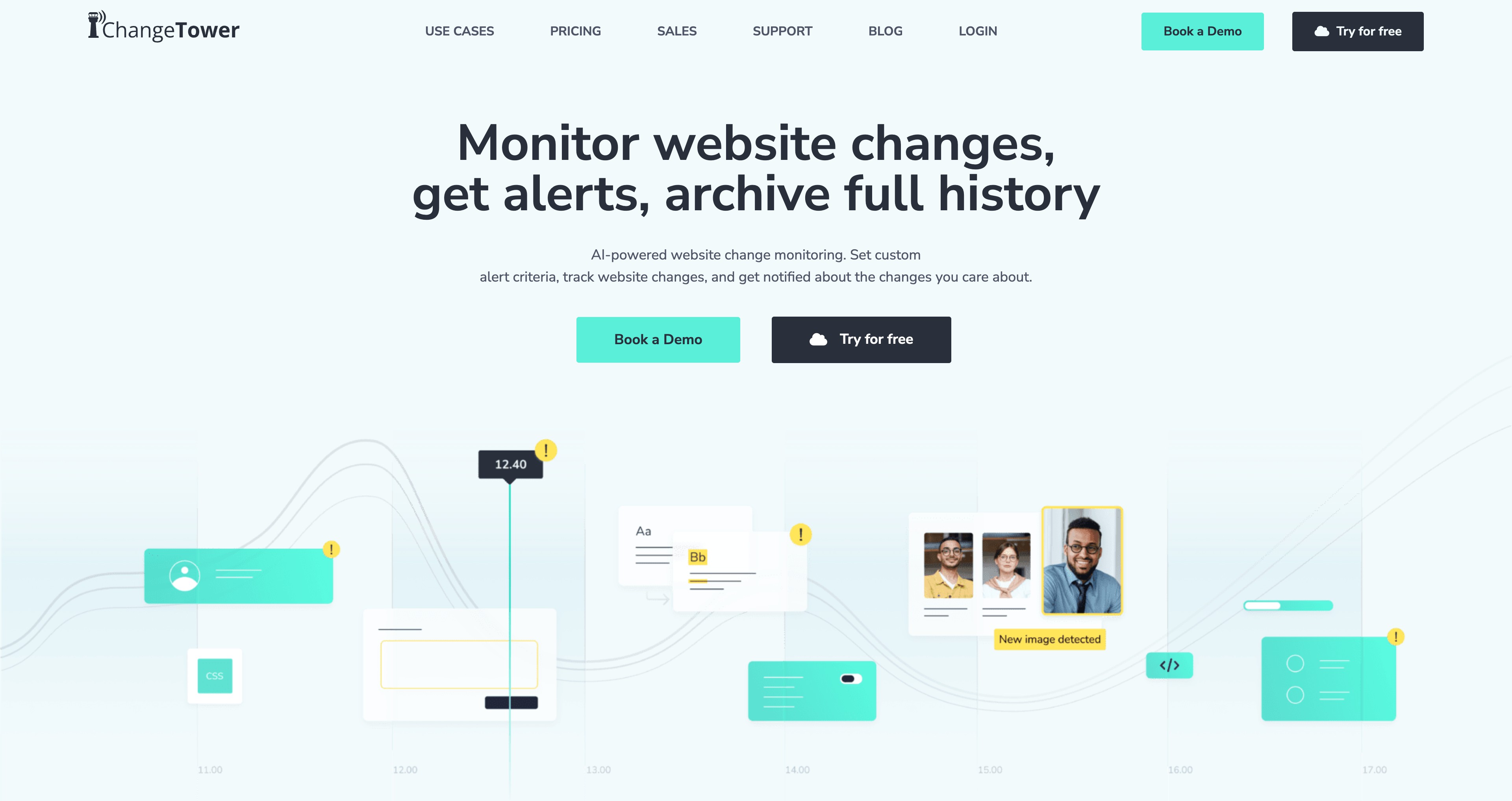 ChangeTower homepage