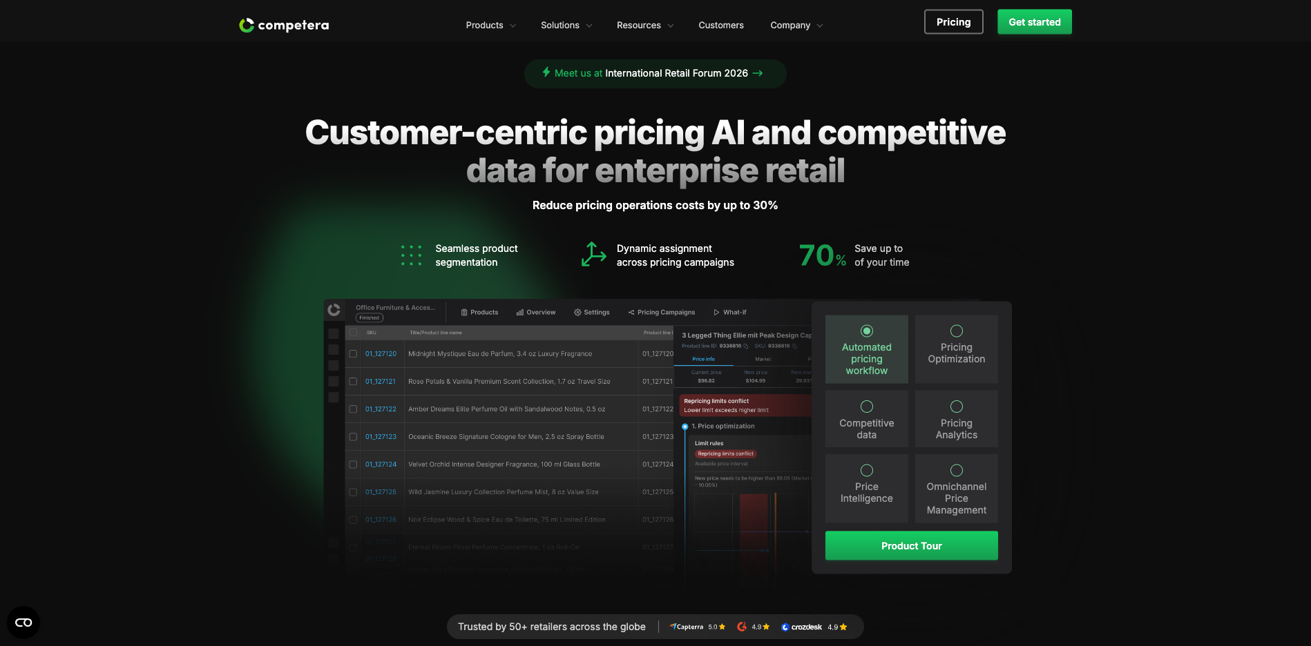 Competera homepage