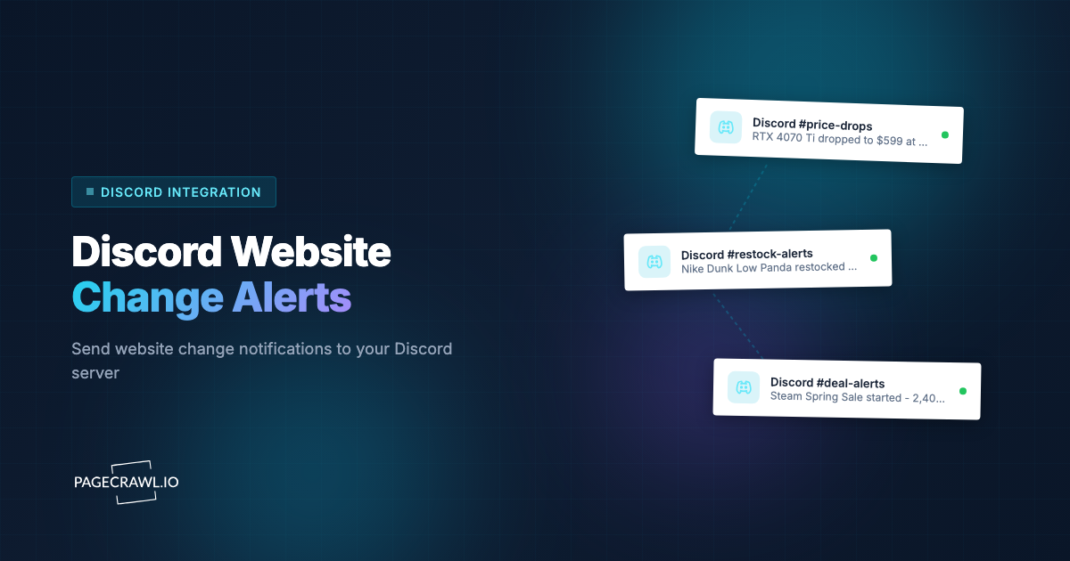 Discord Website Alerts: How to Get Change Notifications in Your Server