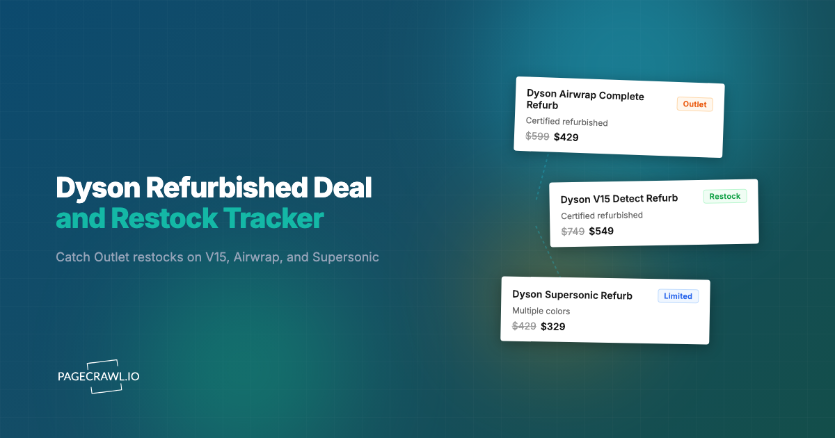 Dyson Refurbished Deal and Restock Tracker