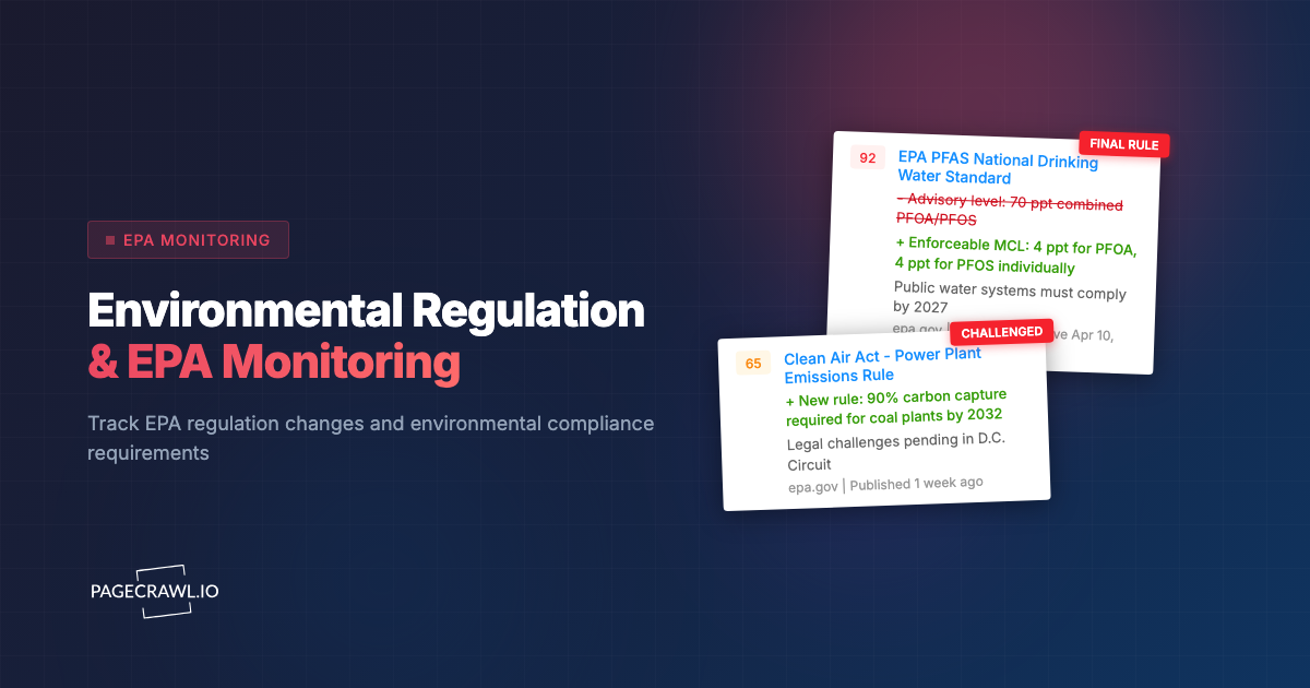 Environmental Compliance Monitoring: How to Track EPA and State Environmental Regulations