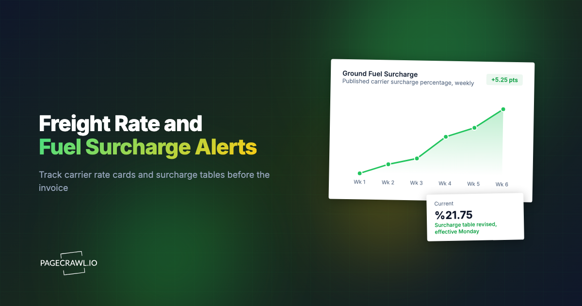 Freight Rate and Fuel Surcharge Monitoring: Catch Carrier Increases Before the Invoice