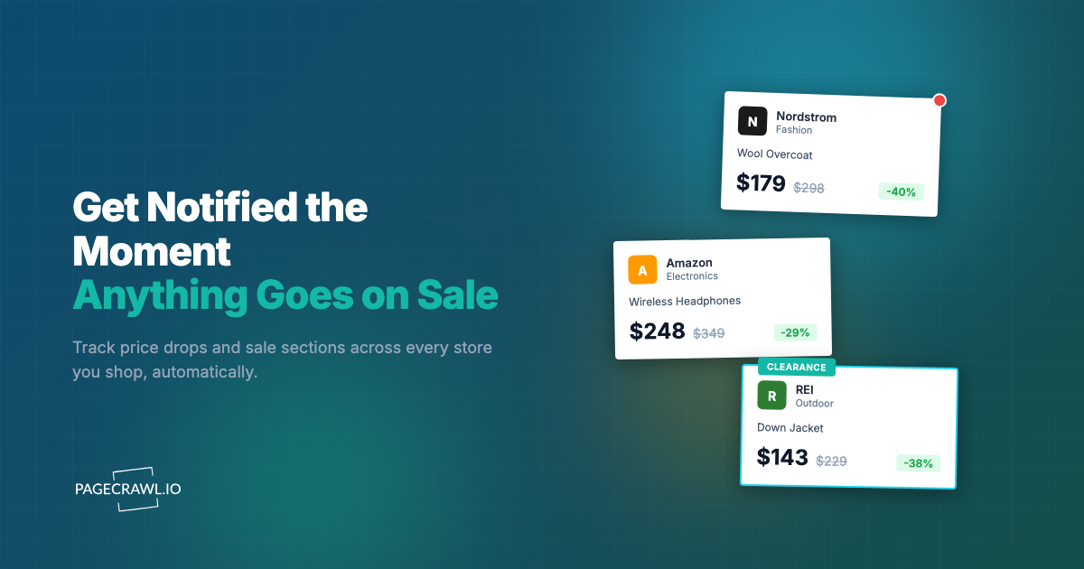 How to Get Notified When Anything Goes on Sale