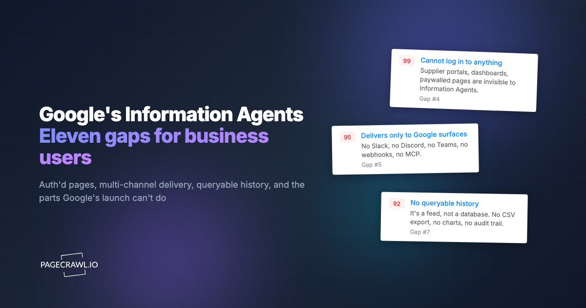 Google's Information Agents launched. Here is what they cannot do for your business.