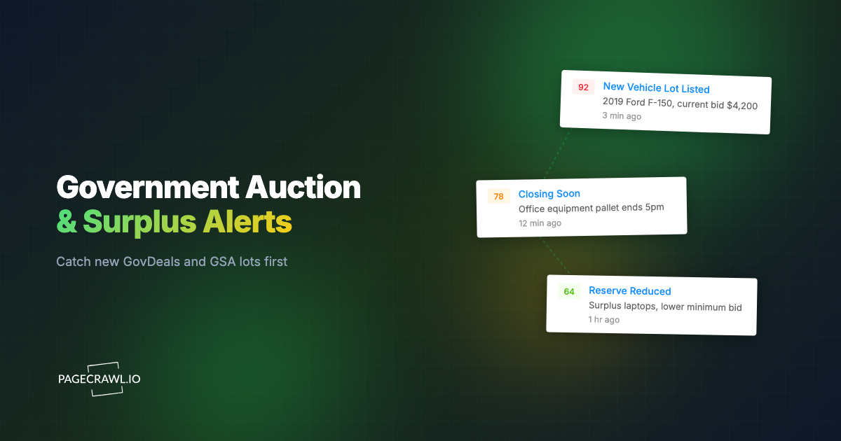 Monitoring Government Surplus Auctions: How to Catch the Best GovDeals and GSA Lots Before They Close