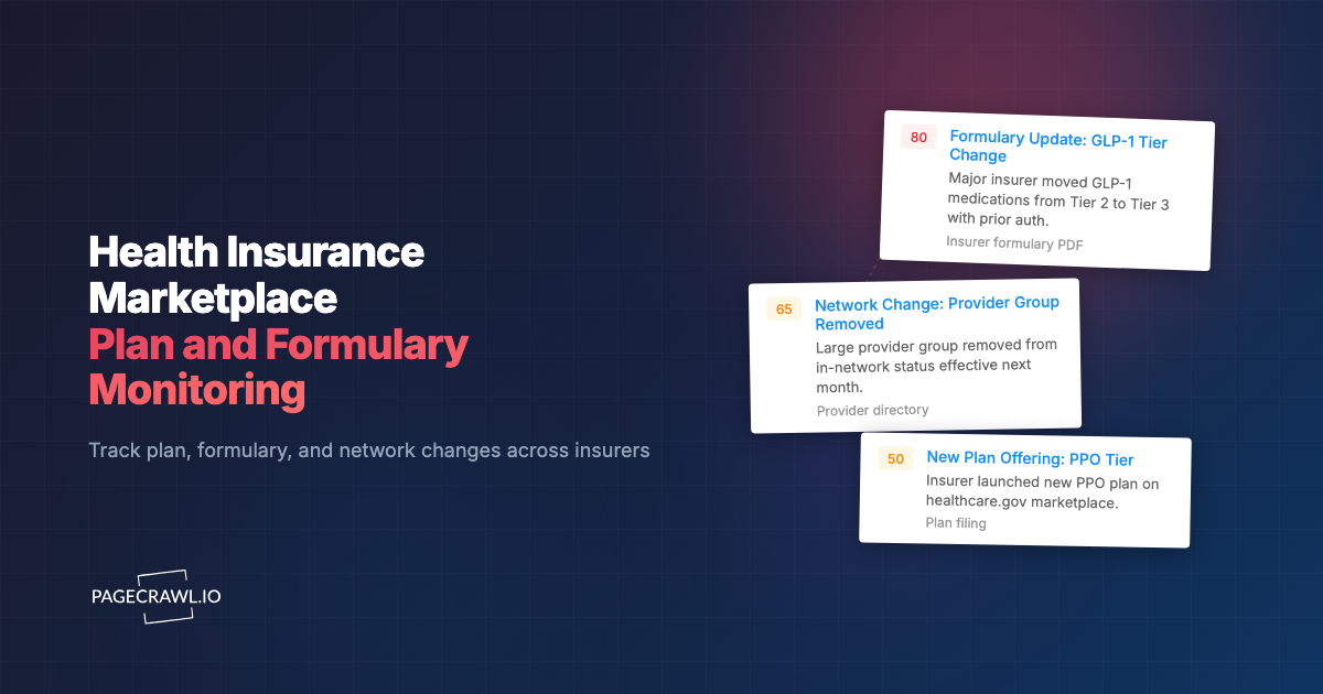 Health Insurance Marketplace Plan and Formulary Change Alerts: How to Track Insurer Coverage Updates in Real Time