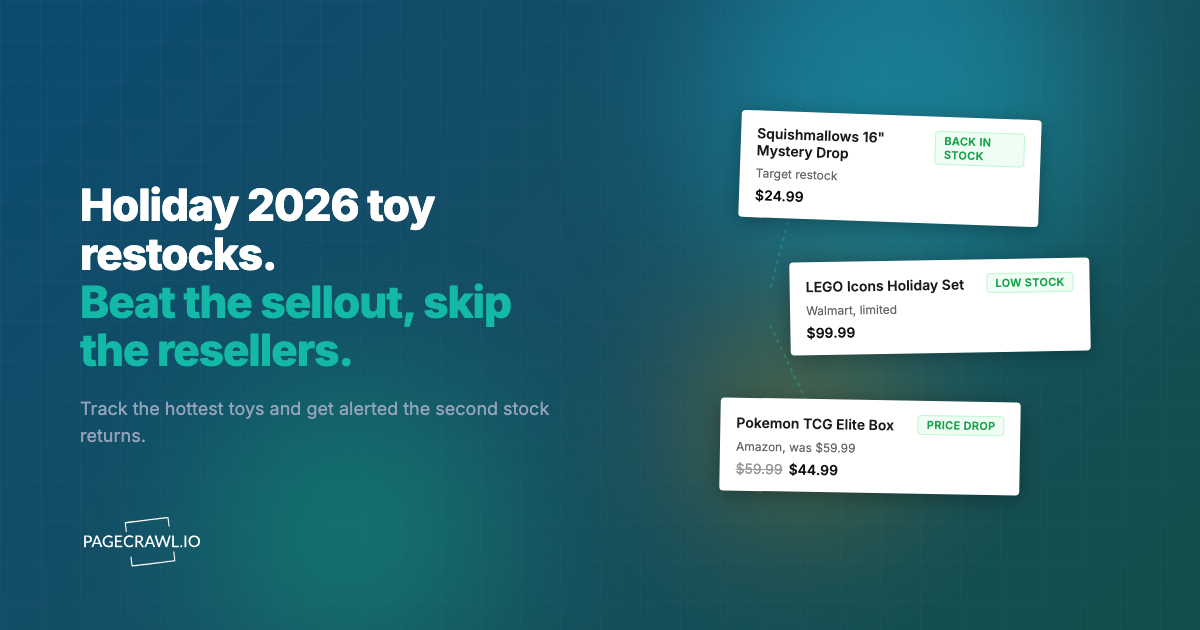Hot Holiday Toy 2026 Restock Alerts: Track Squishmallows and Top Toy Lists