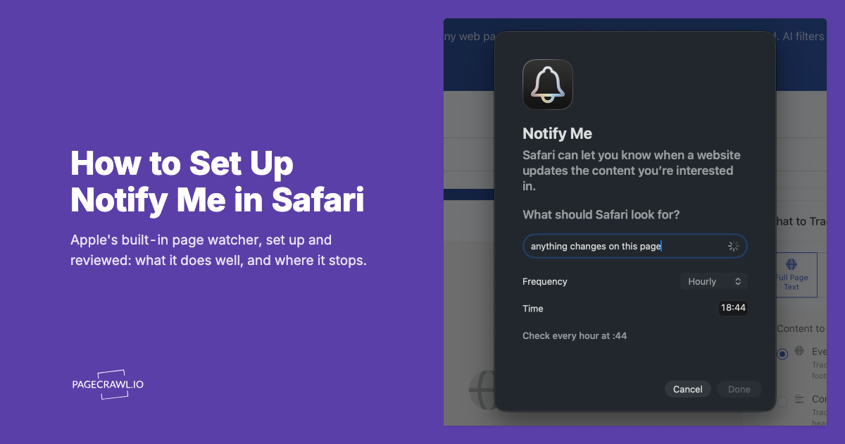 How to Set Up "Notify Me" in Safari: Setup Guide and Hands-On Review