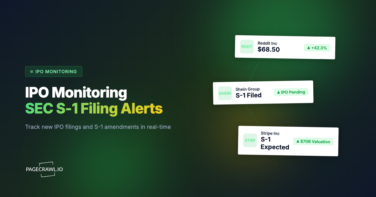 IPO Monitoring: How to Track S-1 Filings and New Public Offerings