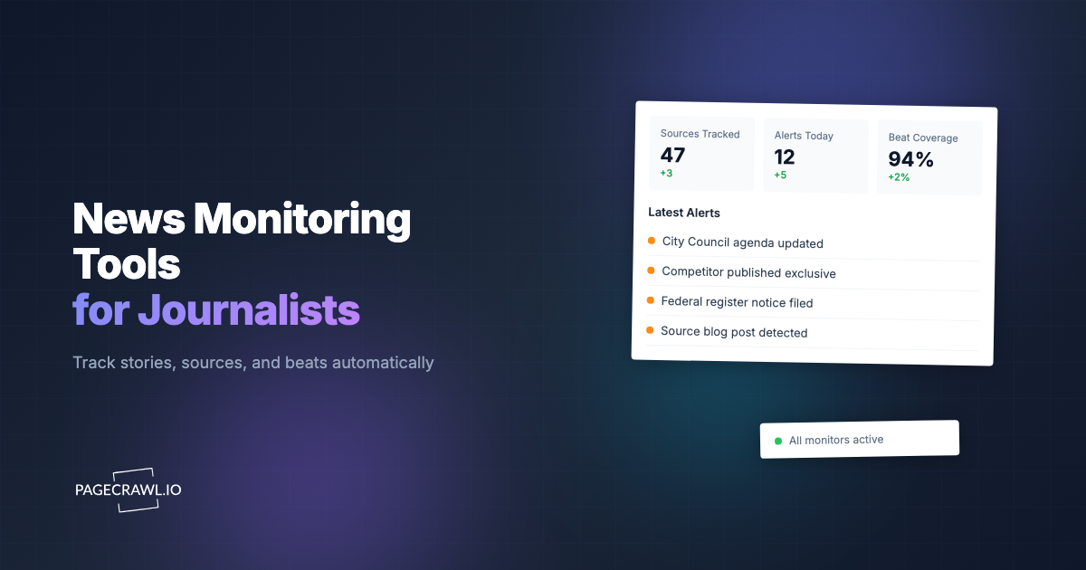 News Monitoring Tools for Journalists: Track Stories, Sources, and Beats Automatically