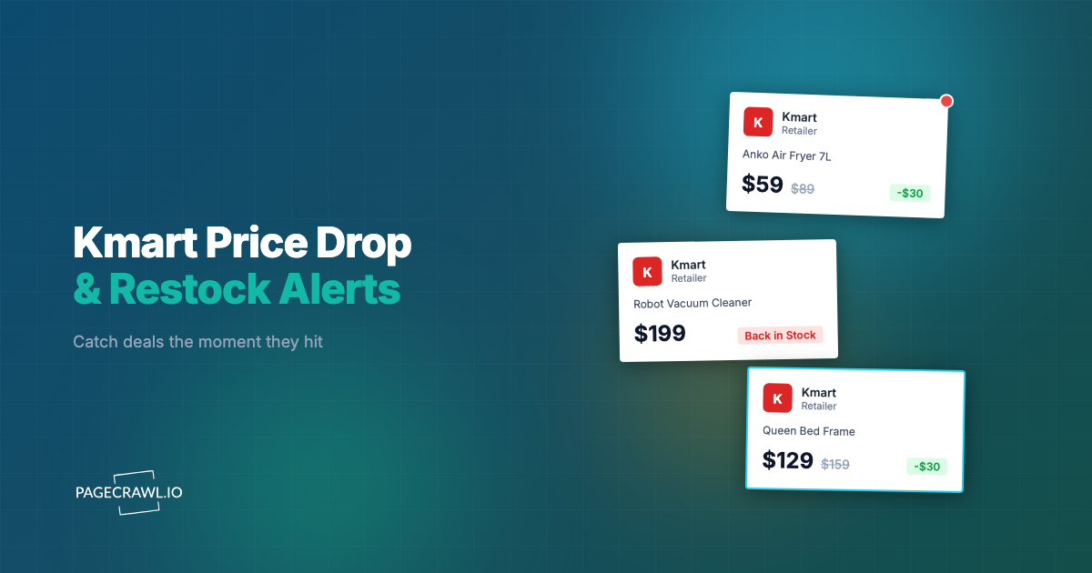 Kmart Price Drop & Restock Alerts
