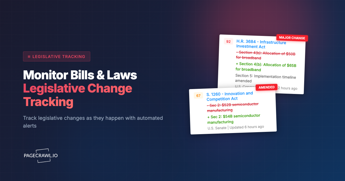 Legislative Tracking: How to Monitor Bills and Law Changes Automatically