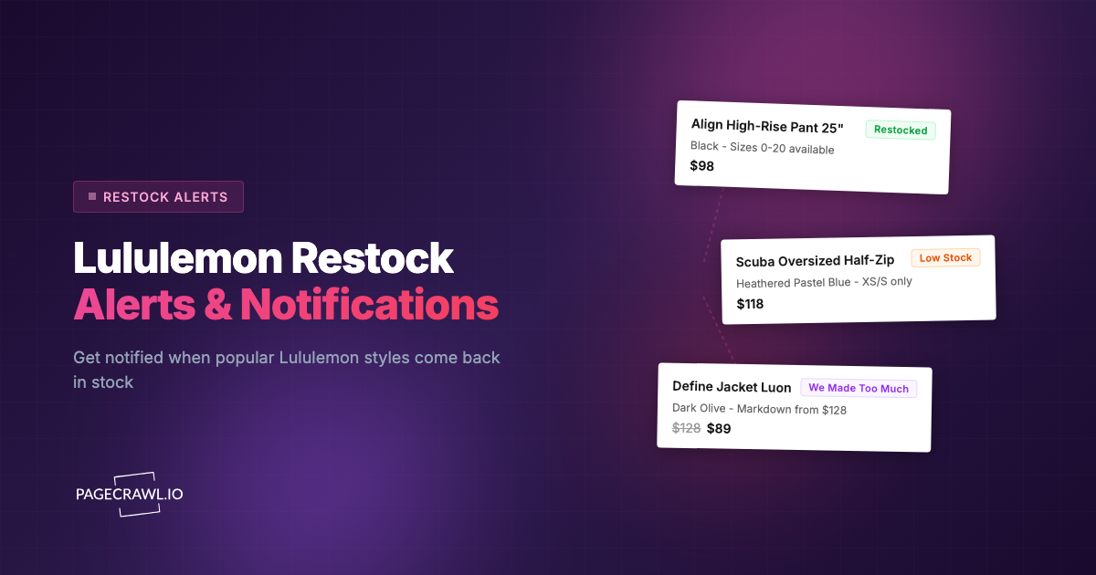 Lululemon Restock Alerts: How to Get Notified When Popular Items Return