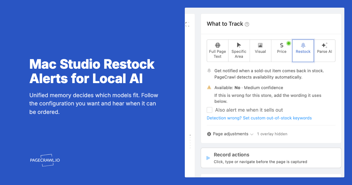 Mac Studio and Mac mini Restock Alerts for Local AI Builds