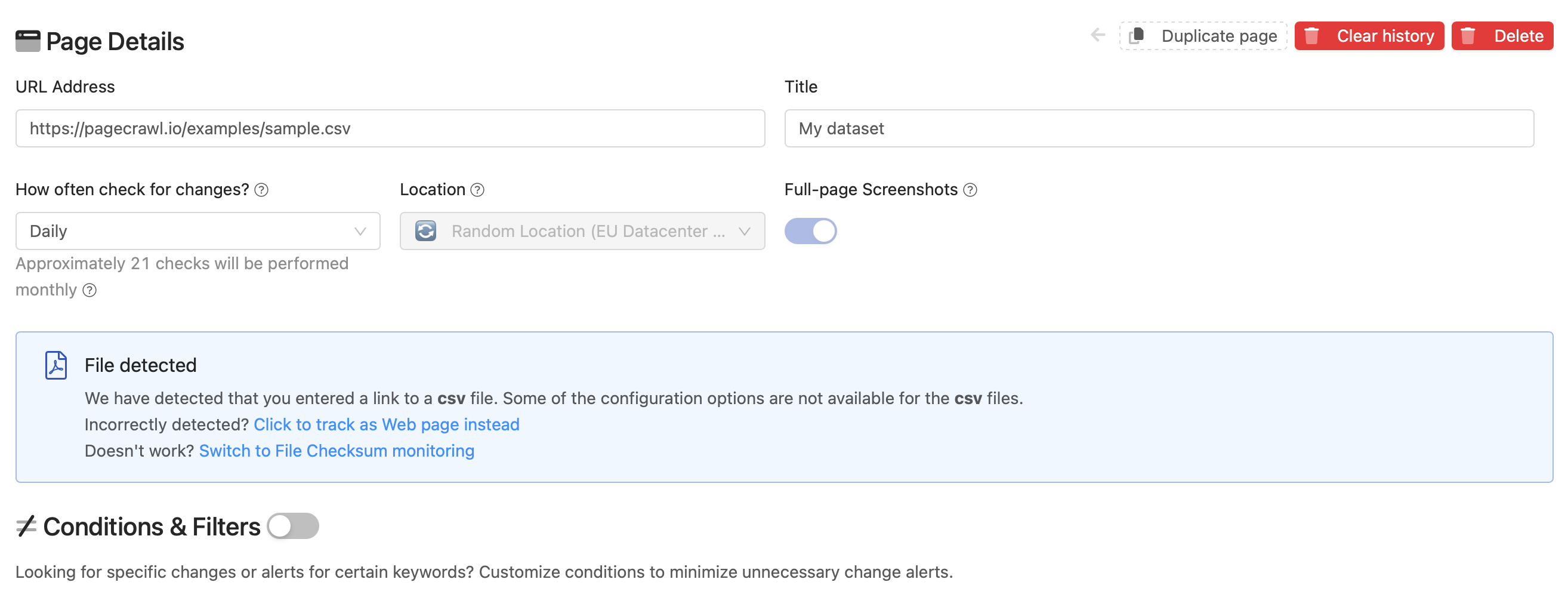 monitor csv files