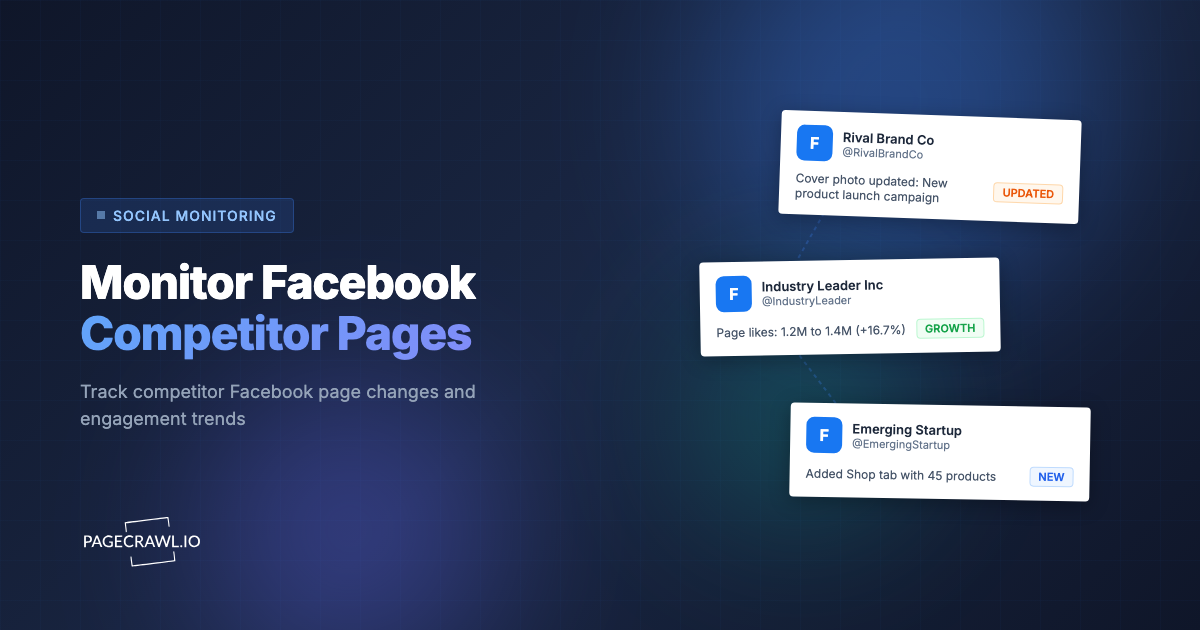 How to Monitor Facebook Competitor Pages for Business Changes