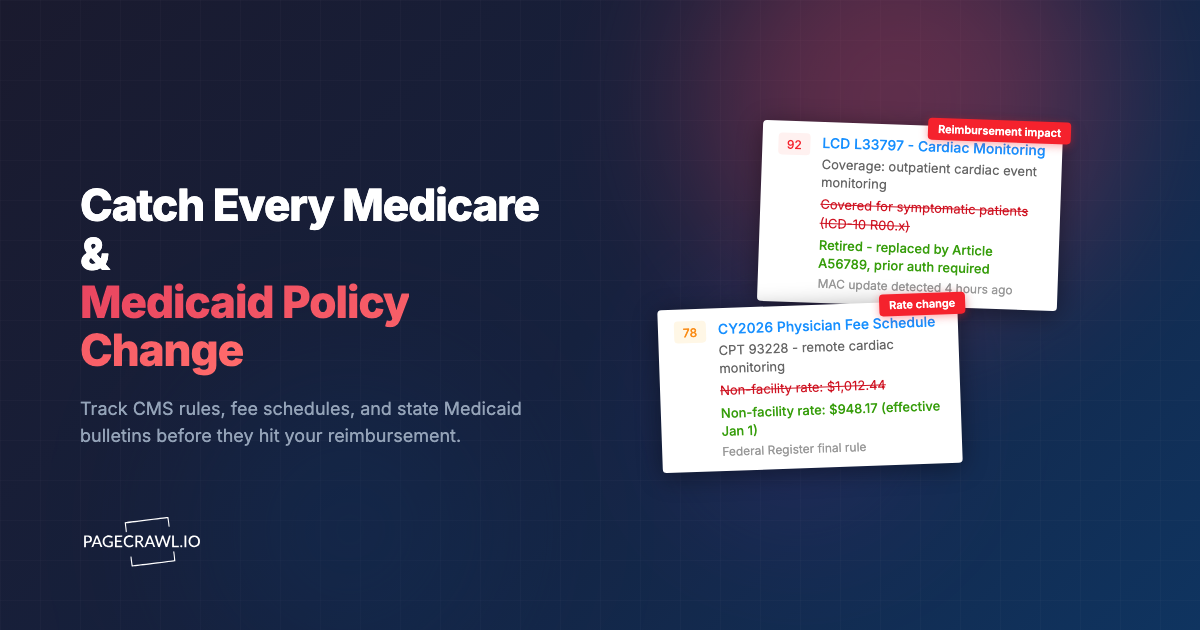 How to Monitor Medicare & Medicaid Policy Changes in 2026