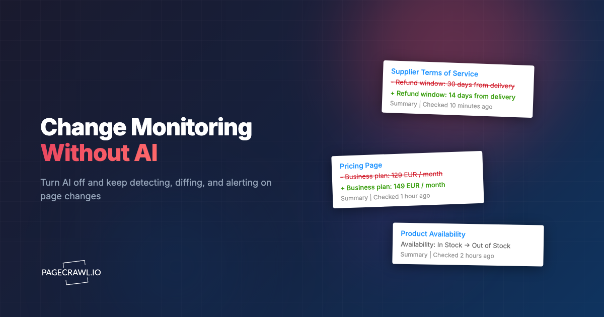 Website Change Monitoring Without AI: A Practical Guide