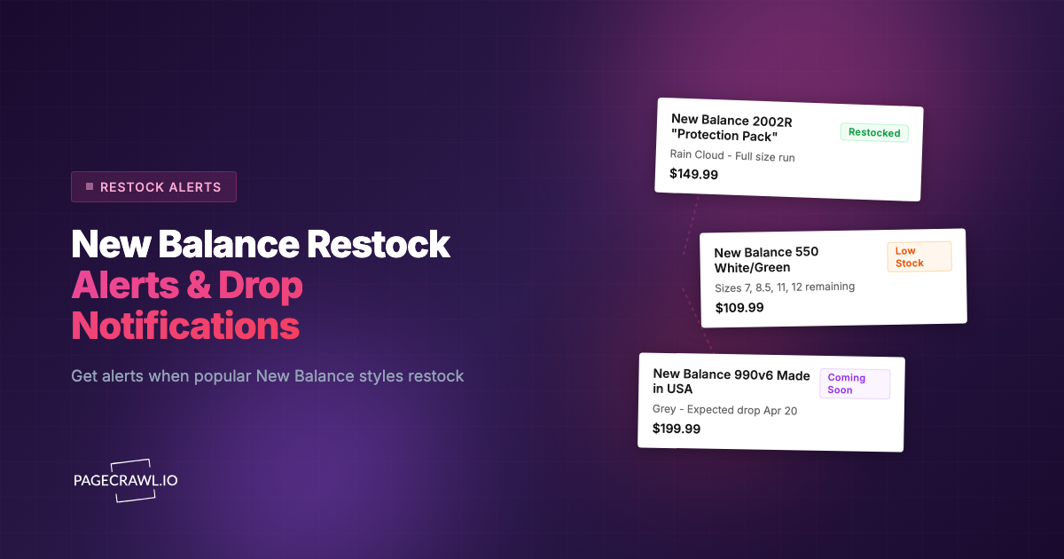 New Balance Restock Alerts: How to Get Notified for Popular Models and Collabs