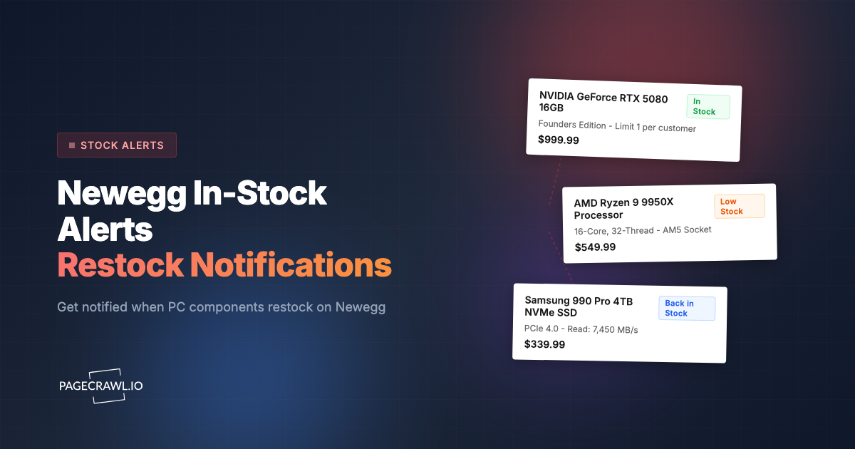 Newegg In-Stock Alerts: How to Get Instant Restock Notifications