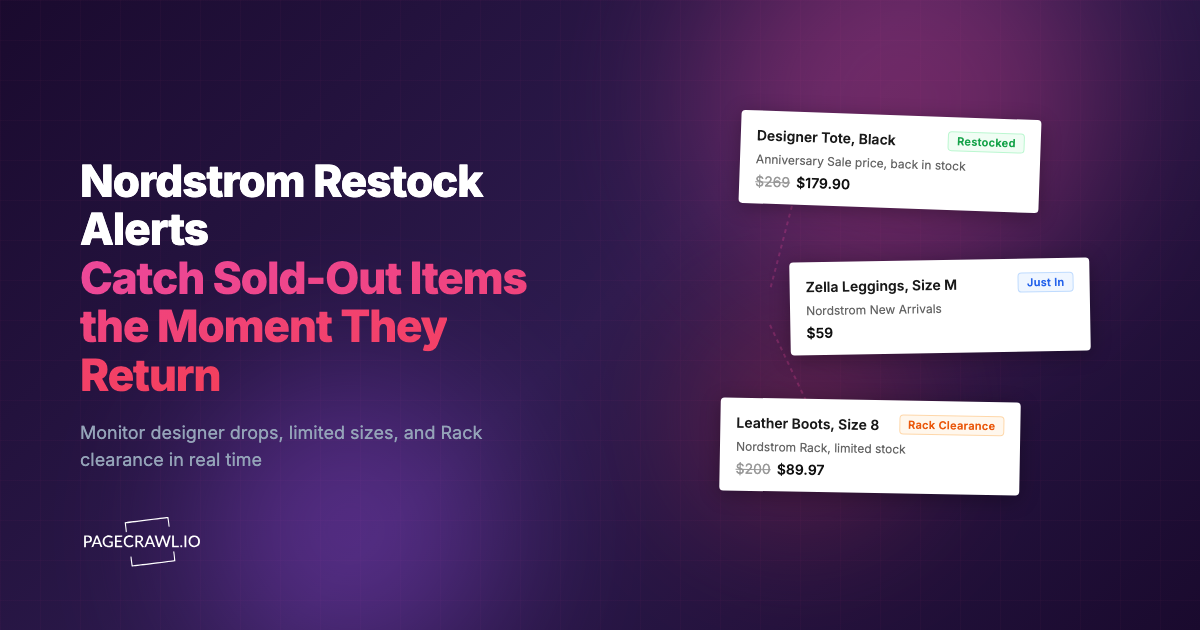 Nordstrom Restock Alerts: Get Notified When Sold-Out Items Return