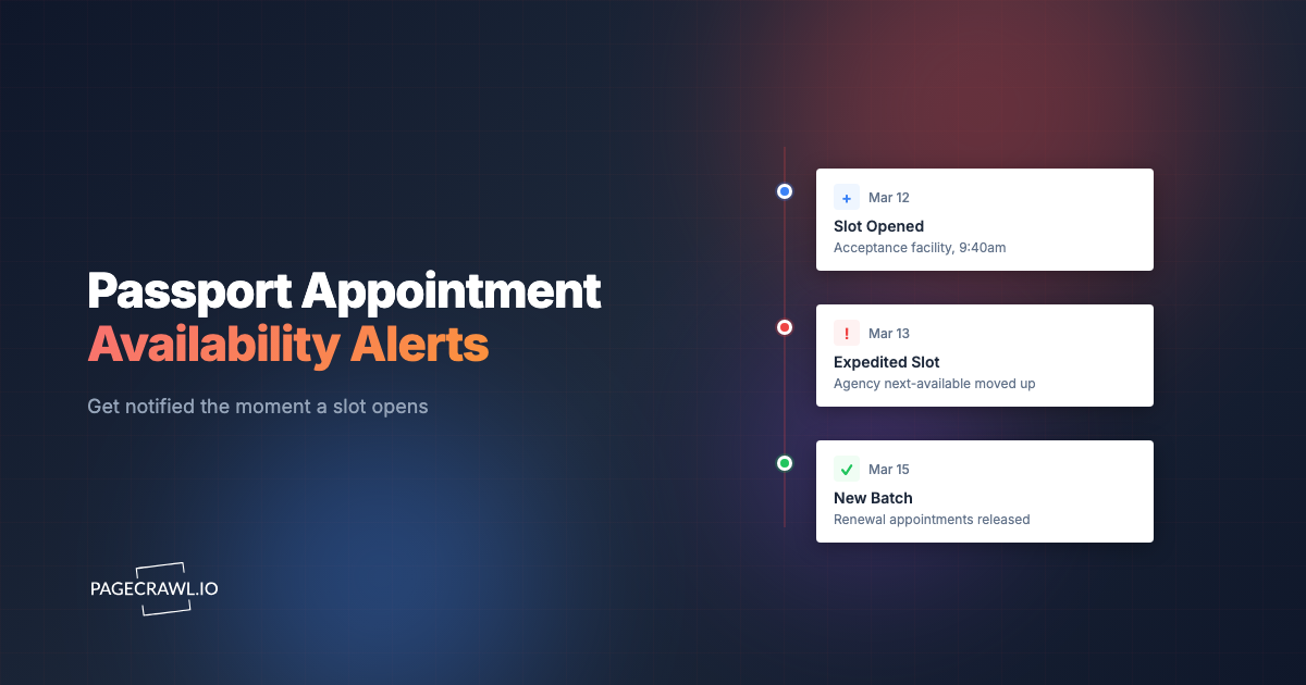 Passport Appointment Alerts: How to Catch Open Slots Before They Vanish