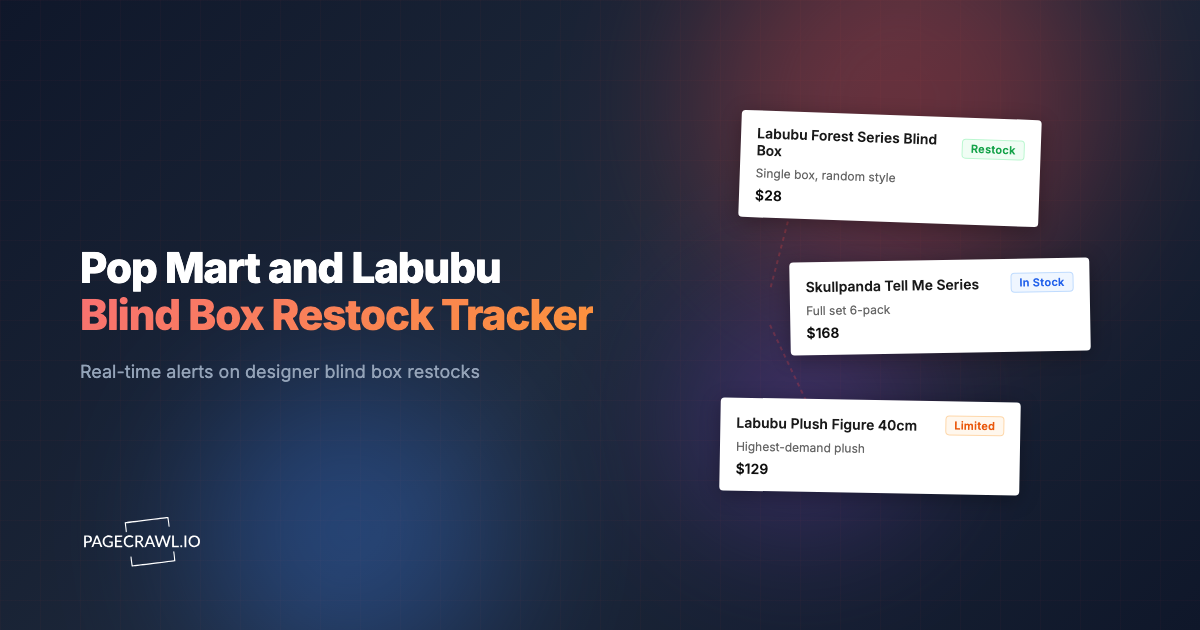 Pop Mart and Labubu Blind Box Restock Tracker