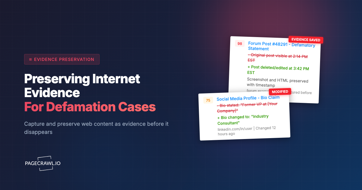 Preserving Internet Evidence: How to Archive Web Content for Legal Proceedings
