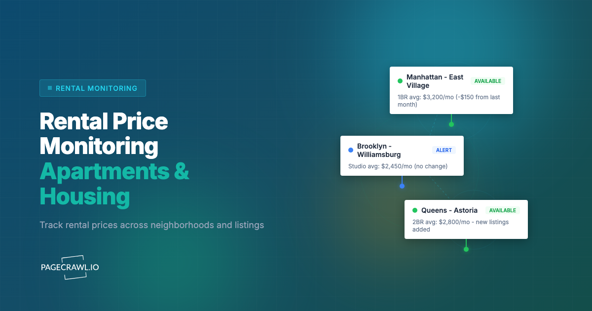 Rental Price Monitoring: How to Track Apartment and Housing Prices