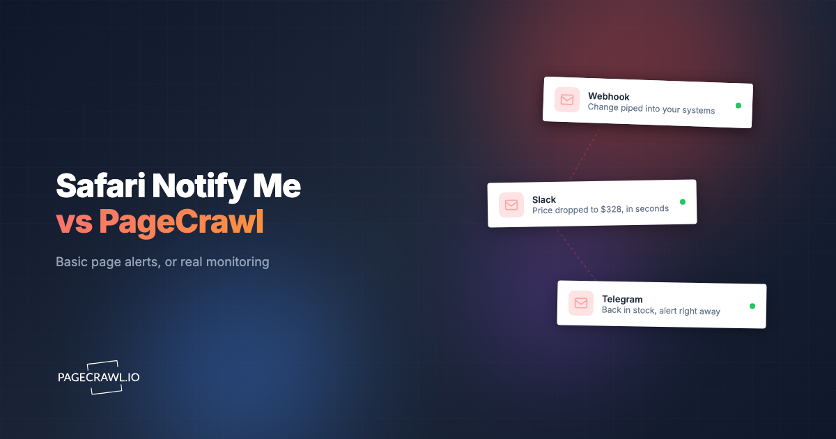 Safari's "Notify Me When a Webpage Updates": How It Works and When You Need More