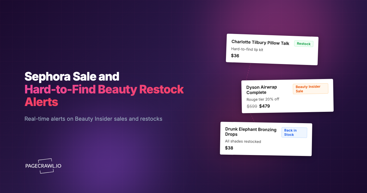 Sephora Sale and Hard-to-Find Beauty Restock Alerts