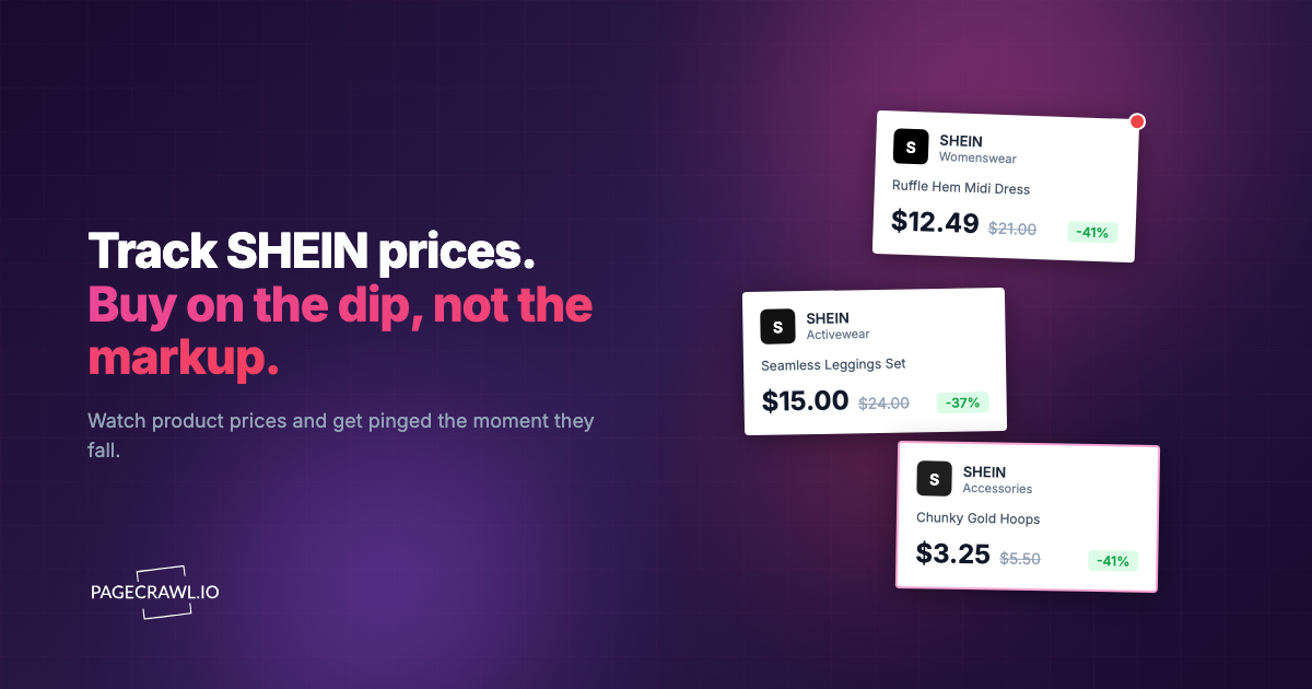 Shein Price Tracker: How to Track Prices and Get Drop Alerts