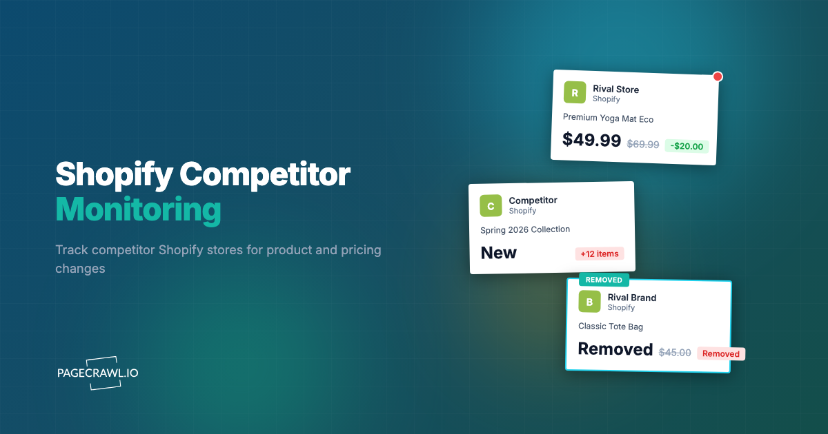 Shopify Competitor Monitoring: Track Products, Prices, and Store Changes