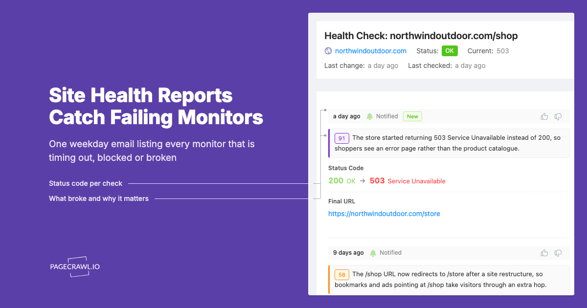 How to Set Up a Site Health Report for Every Monitor You Run