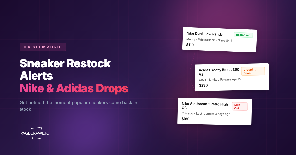 Sneaker Restock Alerts: How to Get Notified for Nike, Adidas, and Jordan Drops