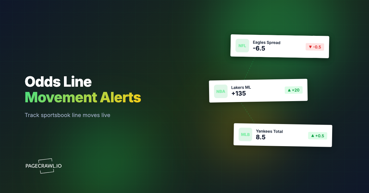 Betting Line Movement Alerts: Monitor Sportsbook Odds for Threshold Moves