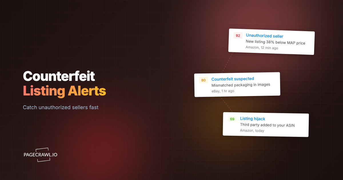 Brand Protection Alerts: Monitor Marketplaces for Unauthorized Sellers and Counterfeit Listings
