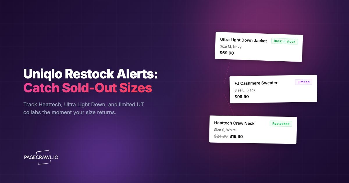 Uniqlo Restock Alerts: Track Sold-Out Sizes and Limited Collabs