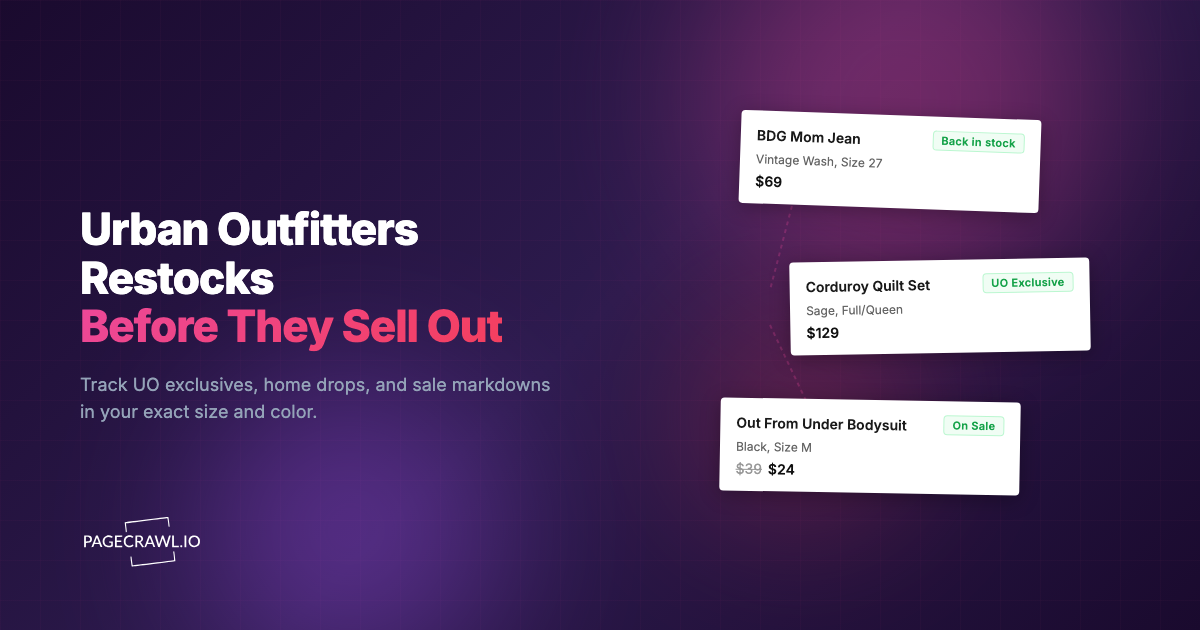 Urban Outfitters Restock Alerts: Get Notified Fast