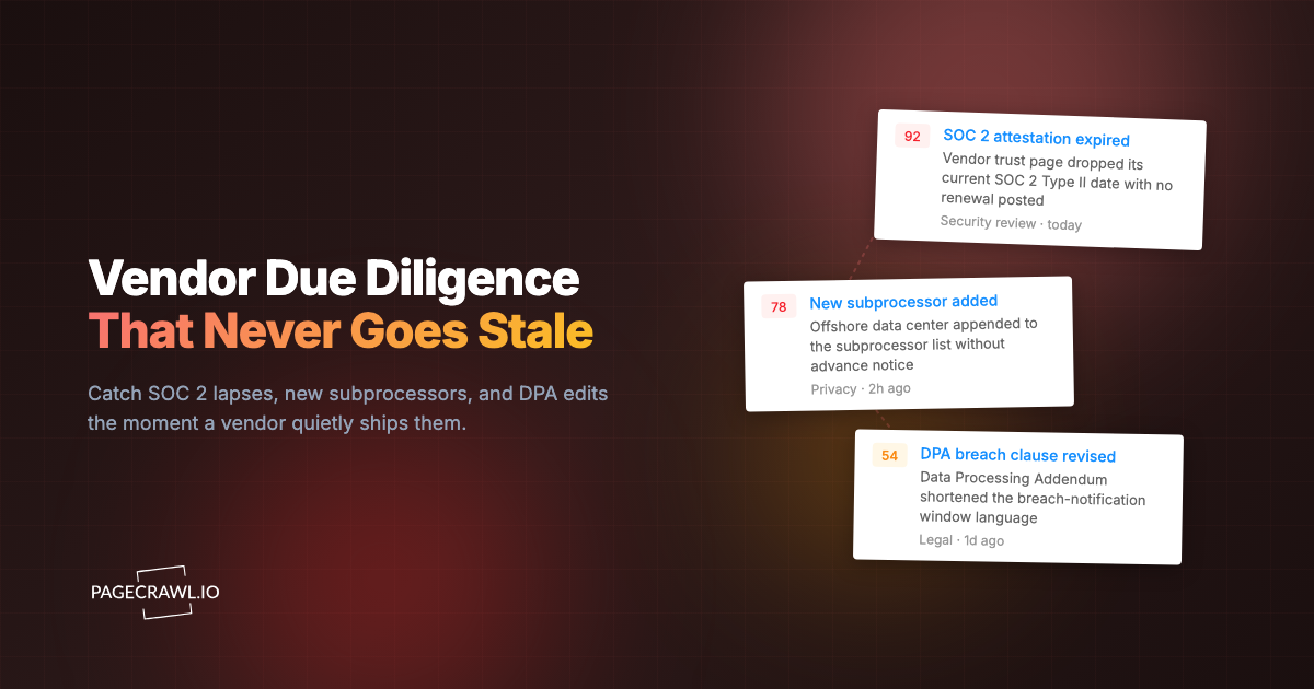 Vendor Due Diligence Checklist (2026 Template)
