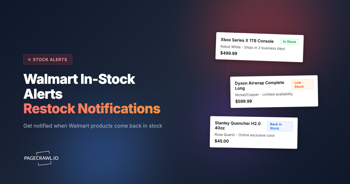 Walmart In-Stock Alerts: How to Get Instant Restock Notifications