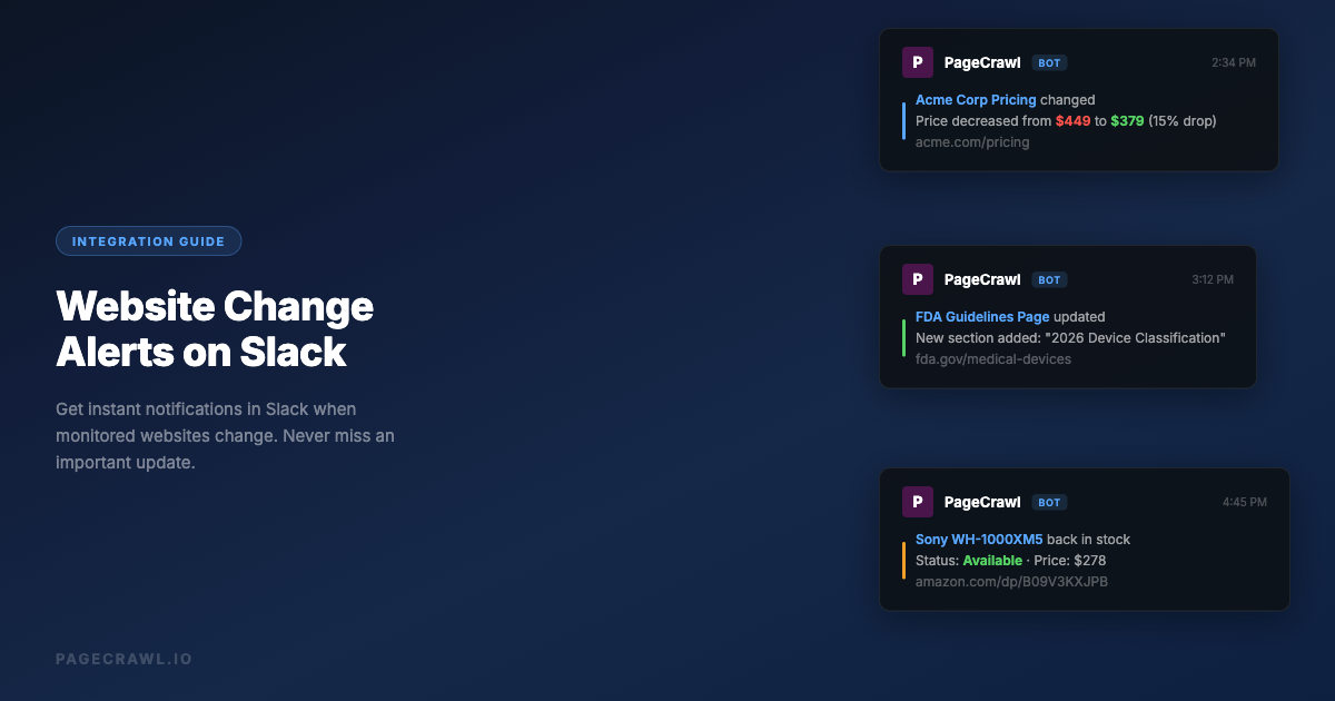 How to Get Instant Website Change Alerts on Slack