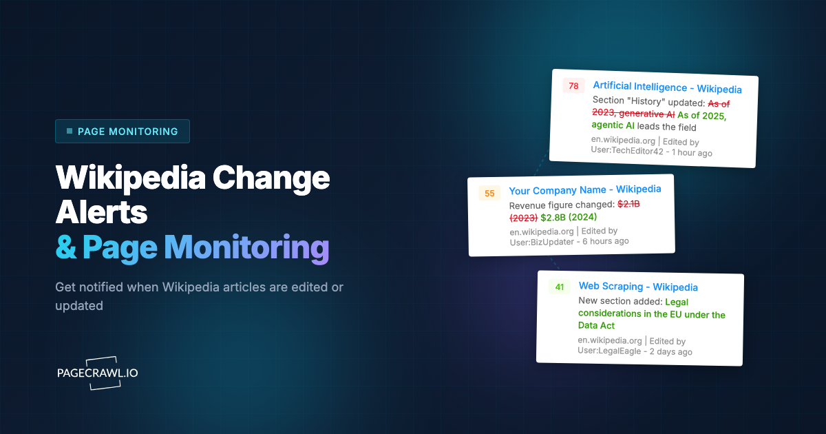 Wikipedia Change Alerts: How to Monitor Page Edits Automatically